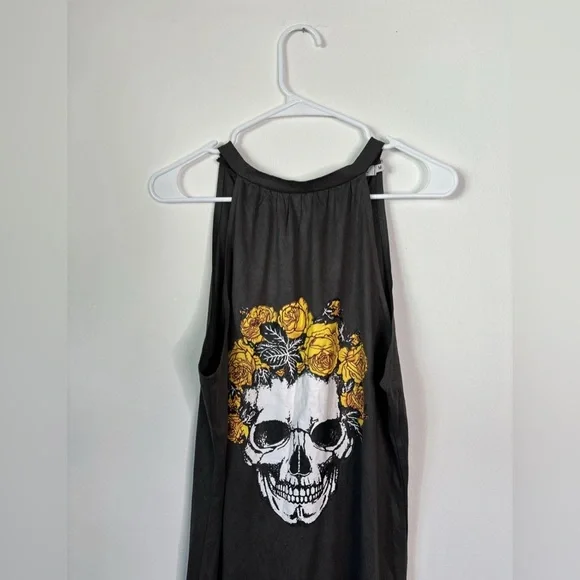 MISSLOOK | Dresses | Misslook Black Sleeveless Maxi Dress With Skull Design  | Poshmark